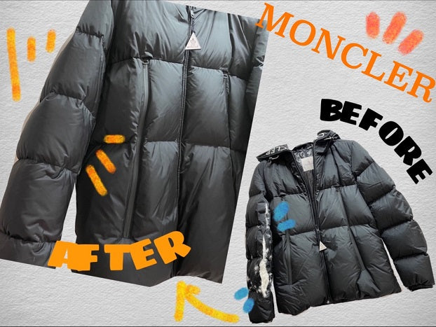 MONCLER(モンクレール）　ダウンジャケット　袖裂けお修理