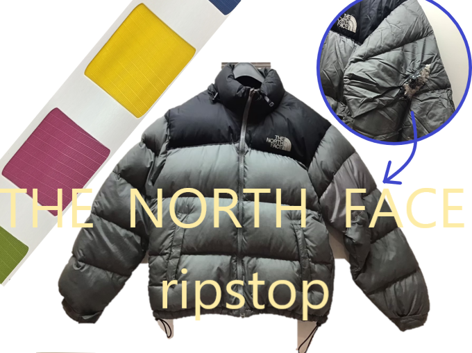 THE NORTH FACE(ザ ノース フェイス)　リップストップ素材　ブロック補修