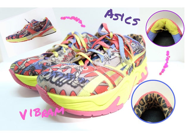 asics(アシックス）スニーカー　ライナー/ソール　カスタム