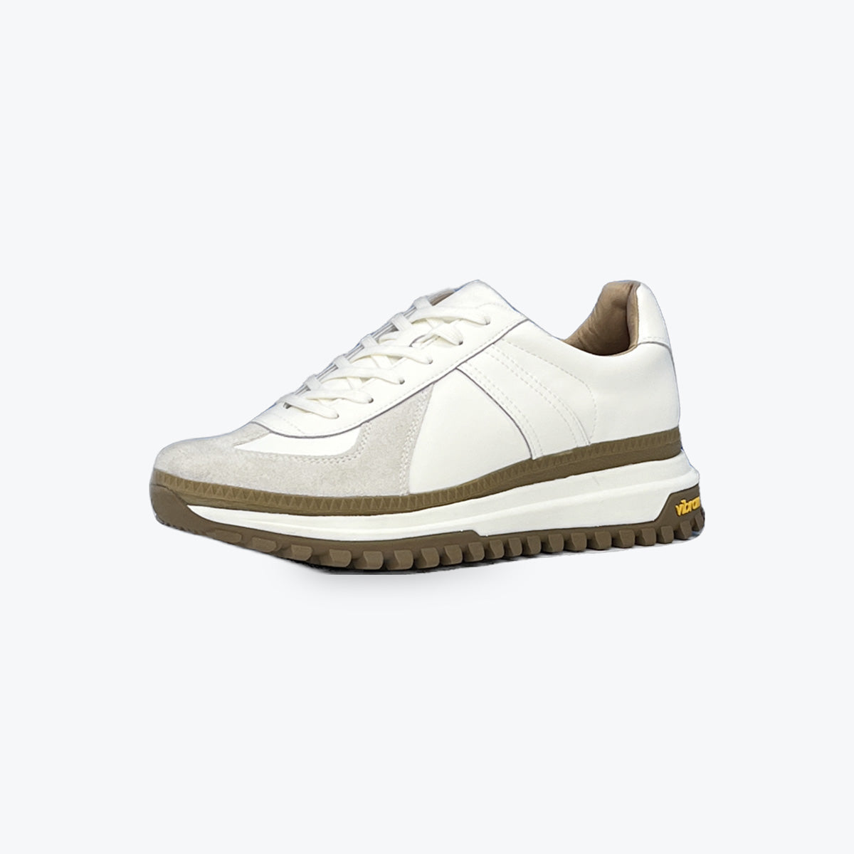 Germantrainer-RECYCLE LEATHER-White [VIBRAM CHOPPER Sole Addition] ジャーマントレーナー