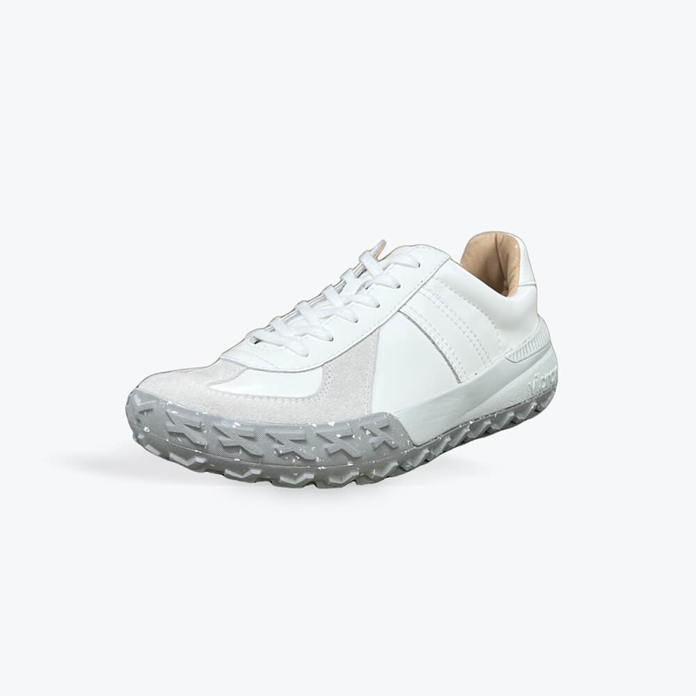 Germantrainer-RECYCLE LEATHER-White [VIBRAM STERRATO GRAY-Sole] ジャーマントレーナー