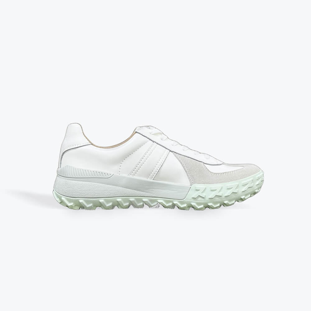 Germantrainer-RECYCLE LEATHER-White [VIBRAM STERRATO MINT-Sole] ジャーマントレーナー